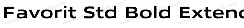Favorit Std Bold Extended字体转换